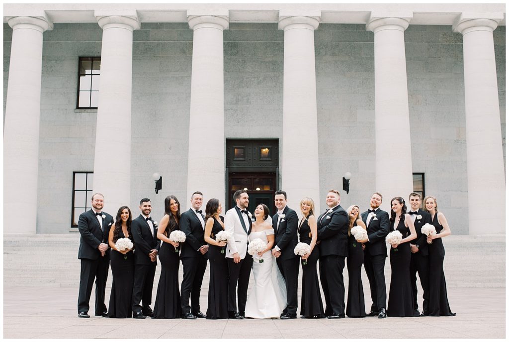 Ohio Statehouse Wedding portraits