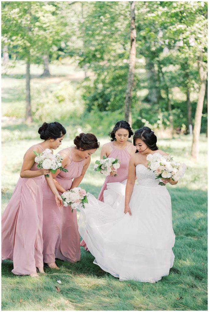 Scioto Reserve Country Club - Azazie bridesmaid dresses - blush